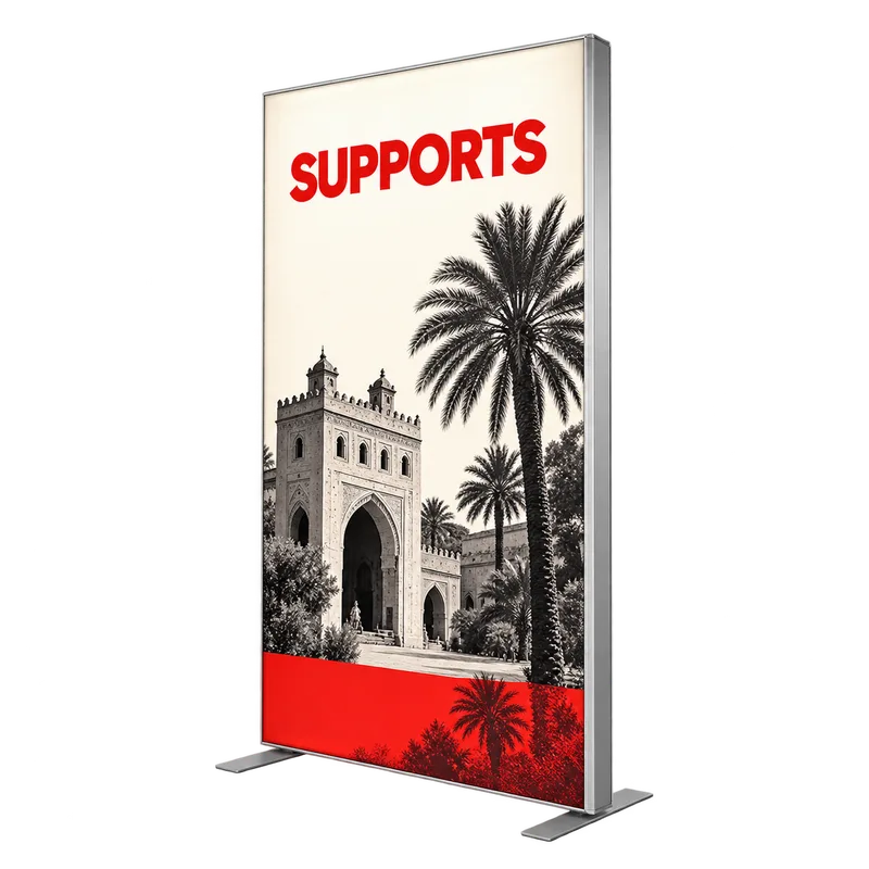 Cadre lumineux LED imprimé par SUPPORTS à Marrakech