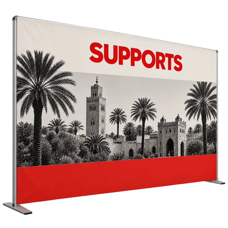Photocall & mur d’image personnalisé imprimé par SUPPORTS à Marrakech
